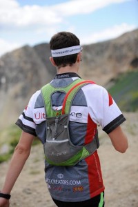 Micah running with the Alpha at Speedgoat 2012 Micah at speedgoat with the Alpha as his running gear or choice