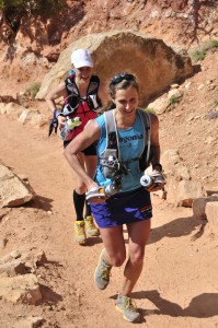 Krissy Moehl and Devon Crosby-Helms (now Yanko),  established a Grand Canyon Rim to Rim to Rim fastest known time (FKT) “record.”